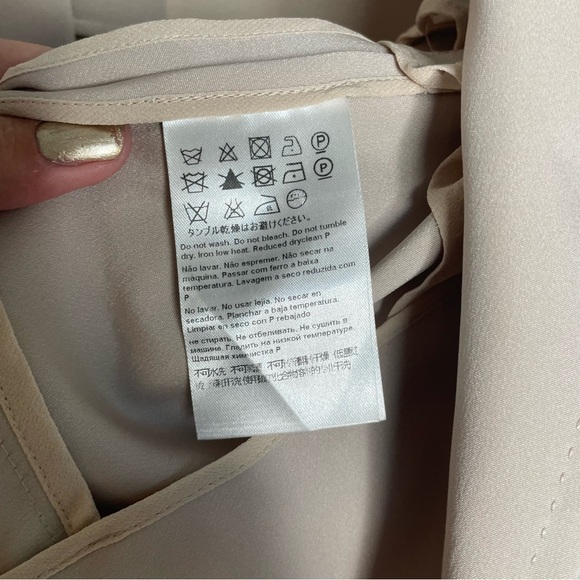 Escada Beaded Vintage Blazer Jacket 42 Large 12 Silk Cream Tan Beige Pockets - Picture 7 of 9